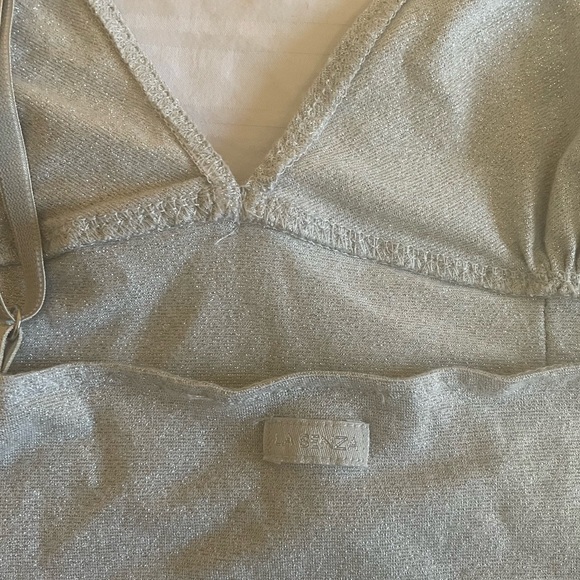 STUNNING chrome sparkling La Senza top - Picture 2 of 5